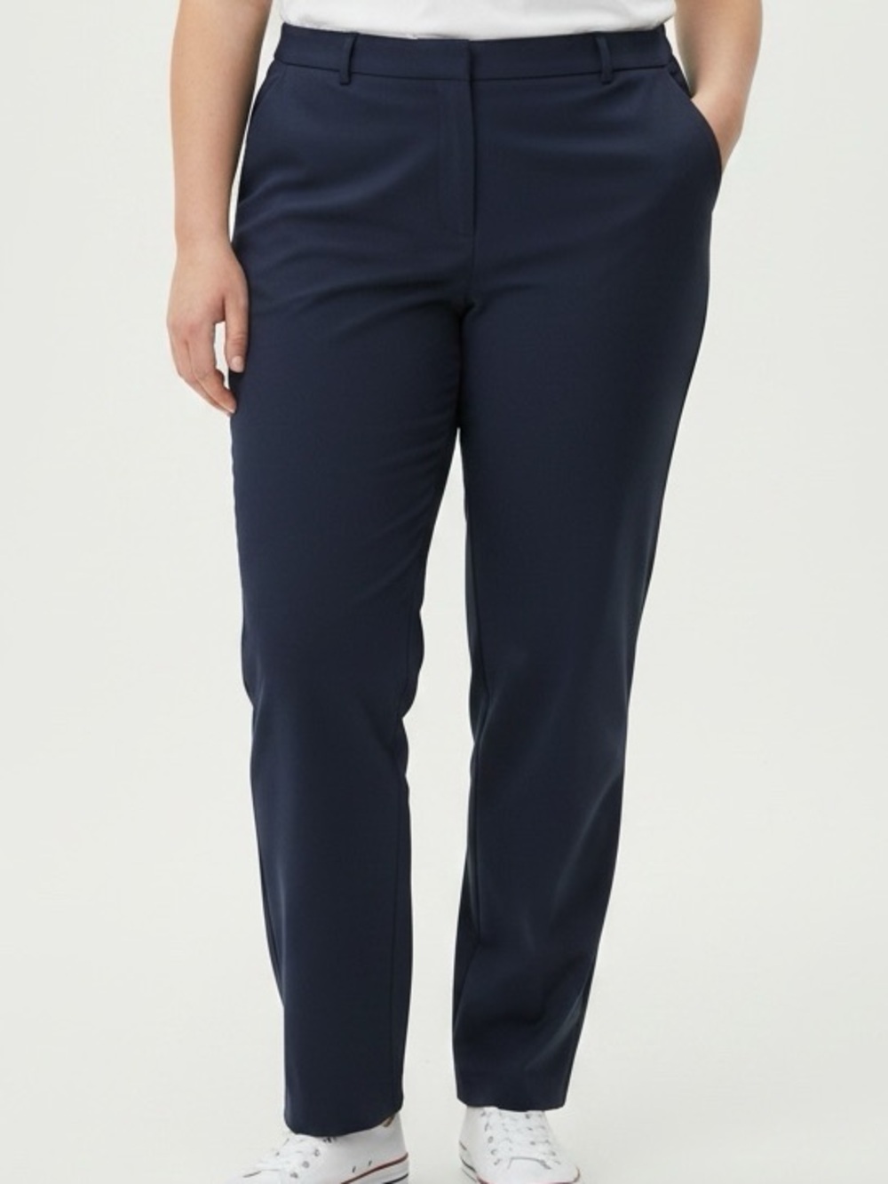 🫶🏻 Lane Bryant Navy Straight-Leg Trousers